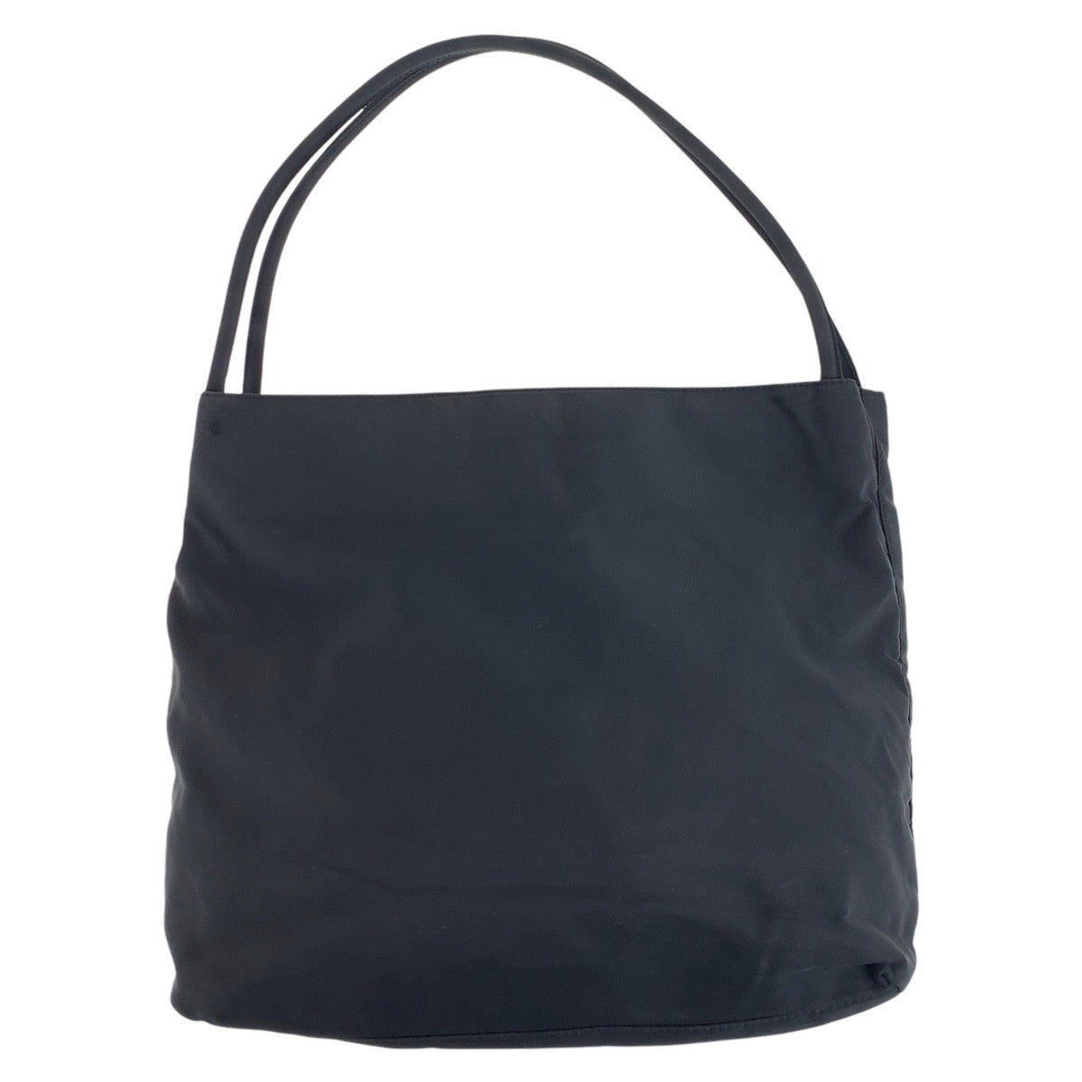 PRADA Tote Bag Nylon Black SilverMetal Tote Bag Shoulder Bag Test Triangle With logo Women - Style 9