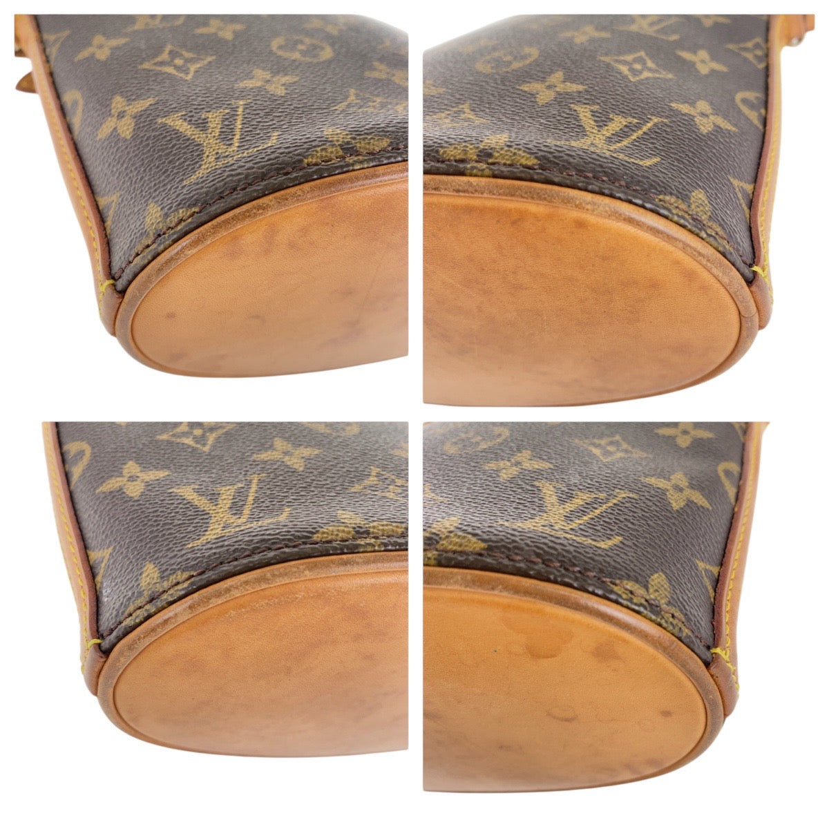 LOUIS VUITTON Shoulder Bag PVC Brown Gold Metal Crossbody Shoulder Bag Monogram Drouot Women