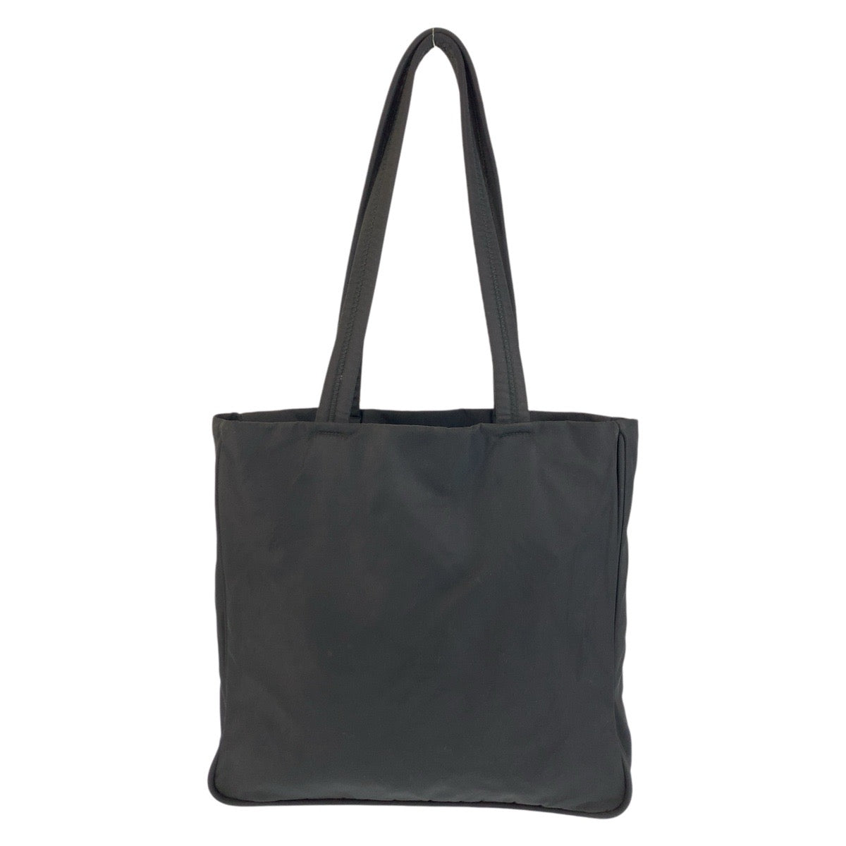 PRADA Tote Bag Nylon Black SilverMetal Tote Bag Shoulder Bag Test Triangle With logo Women - Style 10