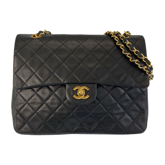 CHANEL Shoulder Bag lambskin Black GoldMetal ChainShoulder Bag Matrasse Turnlock COCO Mark Double Flap Women