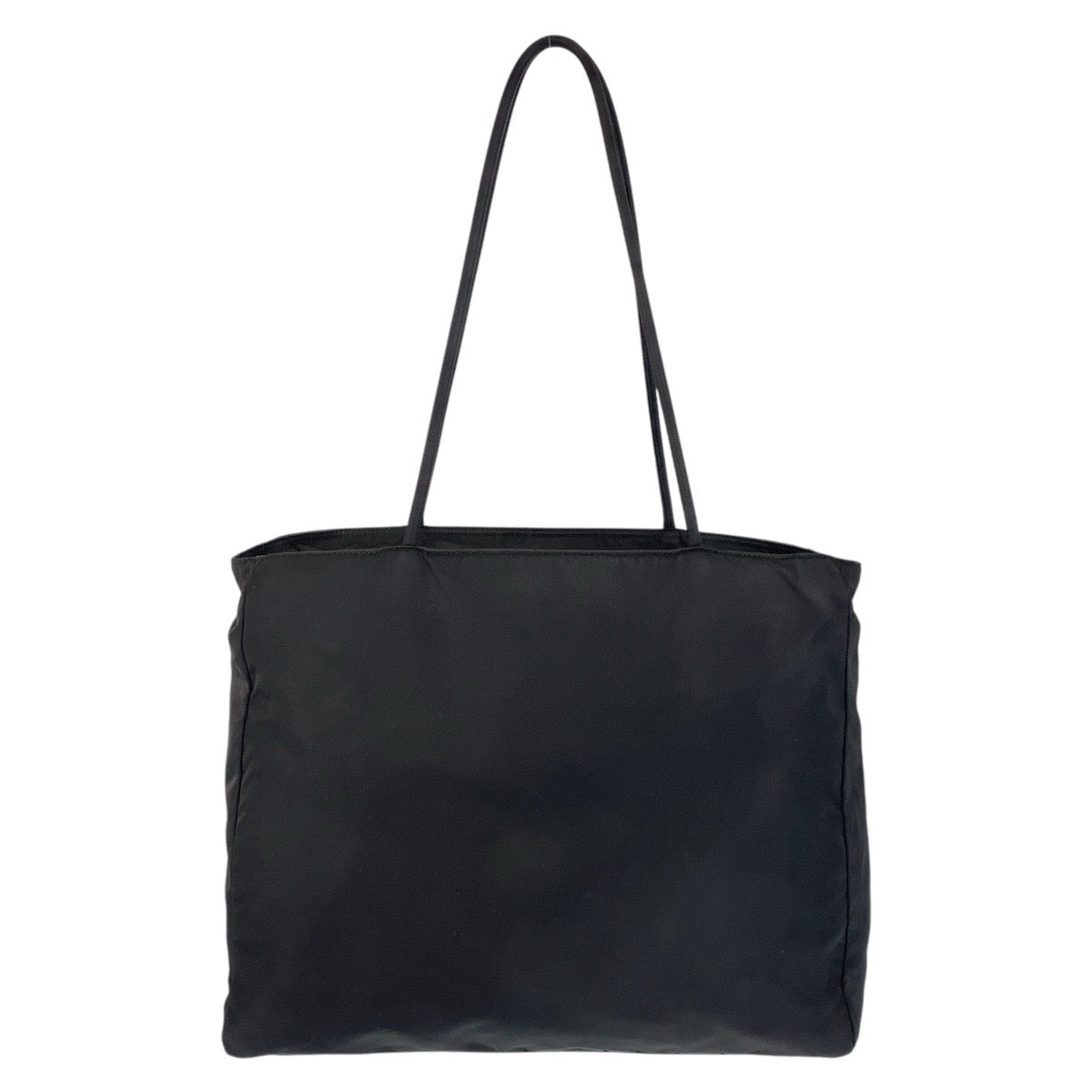 PRADA Tote Bag Nylon Black SilverMetal Tote Bag Shoulder Bag Test Triangle With logo Women - Style 7