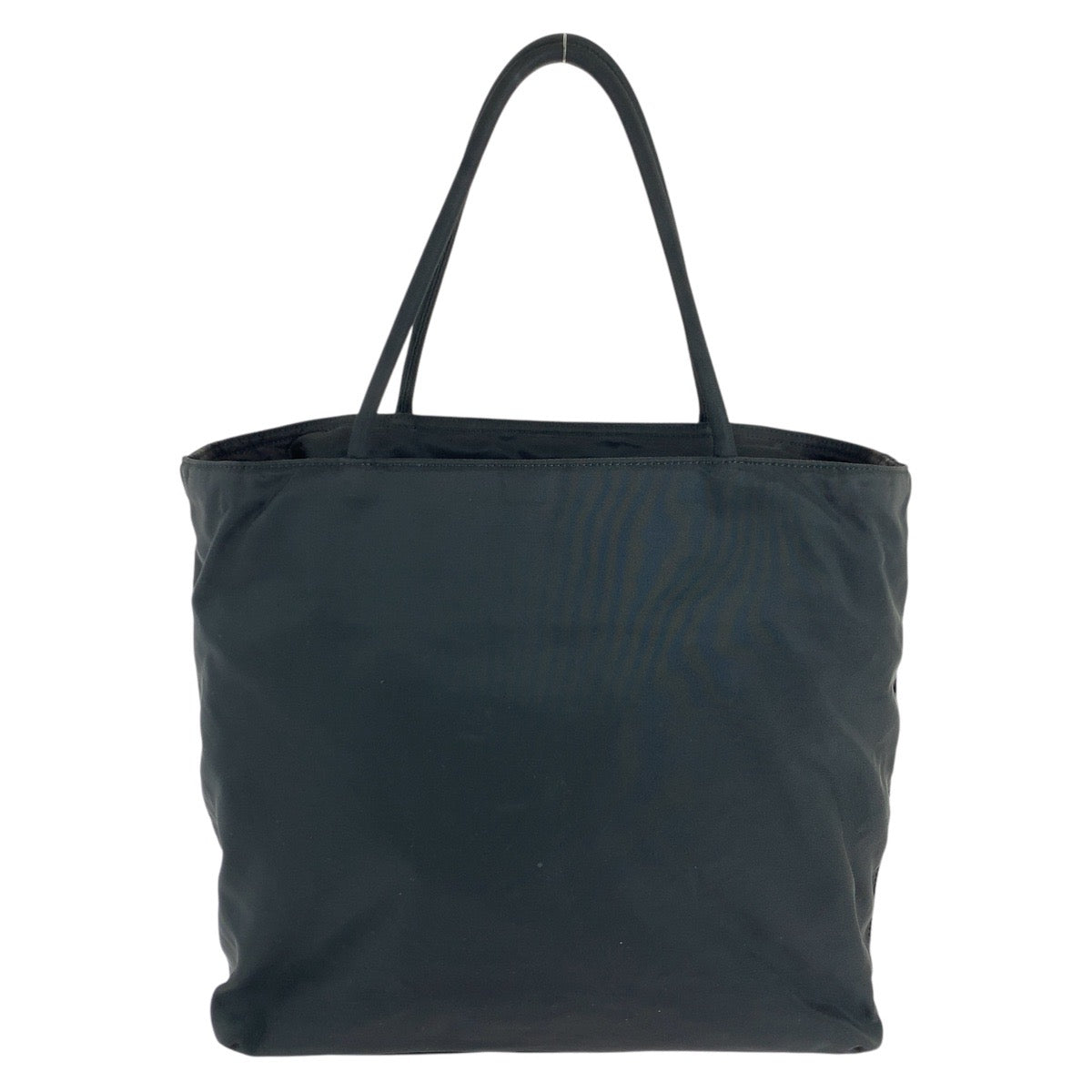 PRADA Tote Bag Nylon Black SilverMetal Tote Bag Shoulder Bag Test Triangle With logo Women - Style 11
