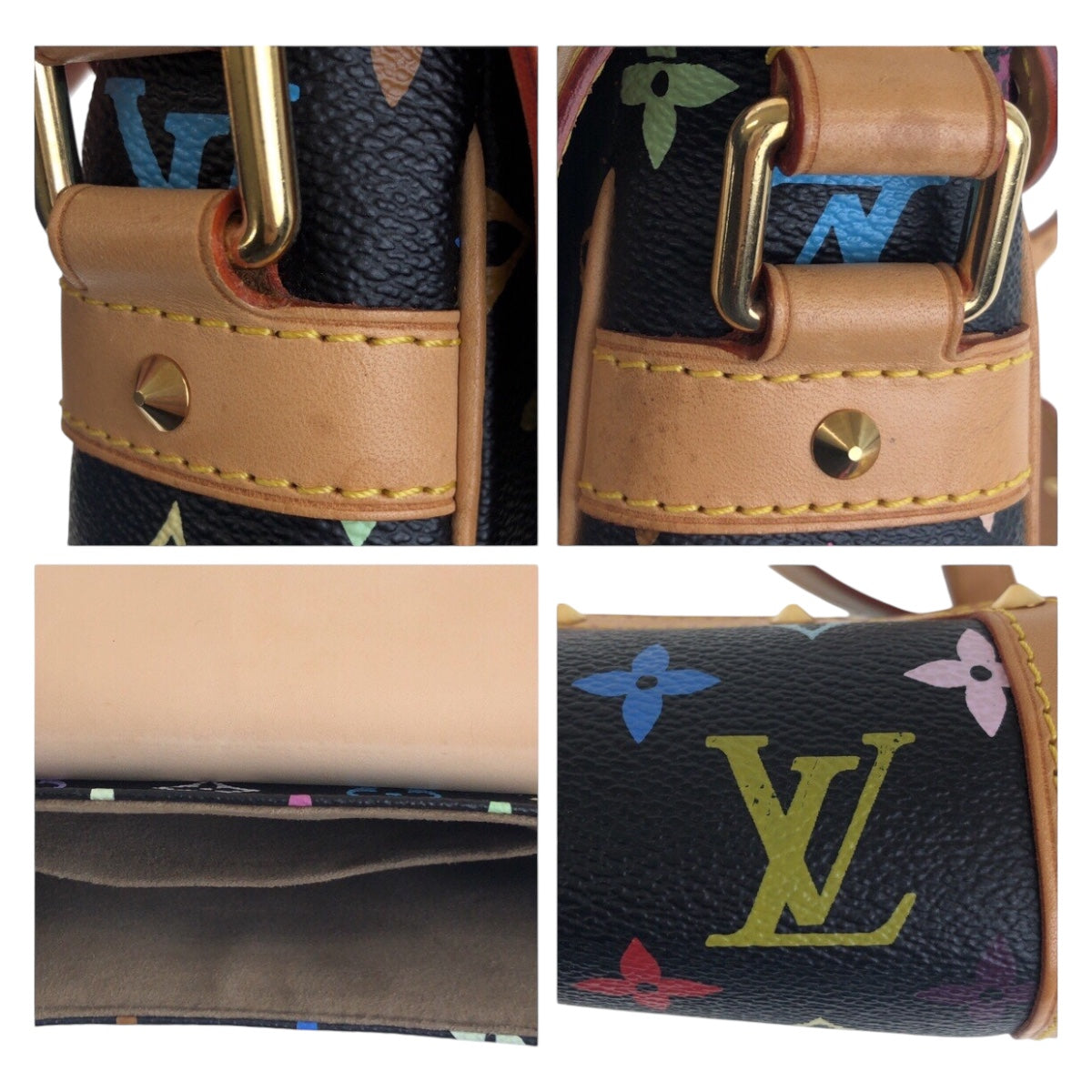 LOUIS VUITTON Shoulder Bag PVC Multicolor GoldMetal Crossbody Shoulder Bag Monogram multicolor Sologne Women