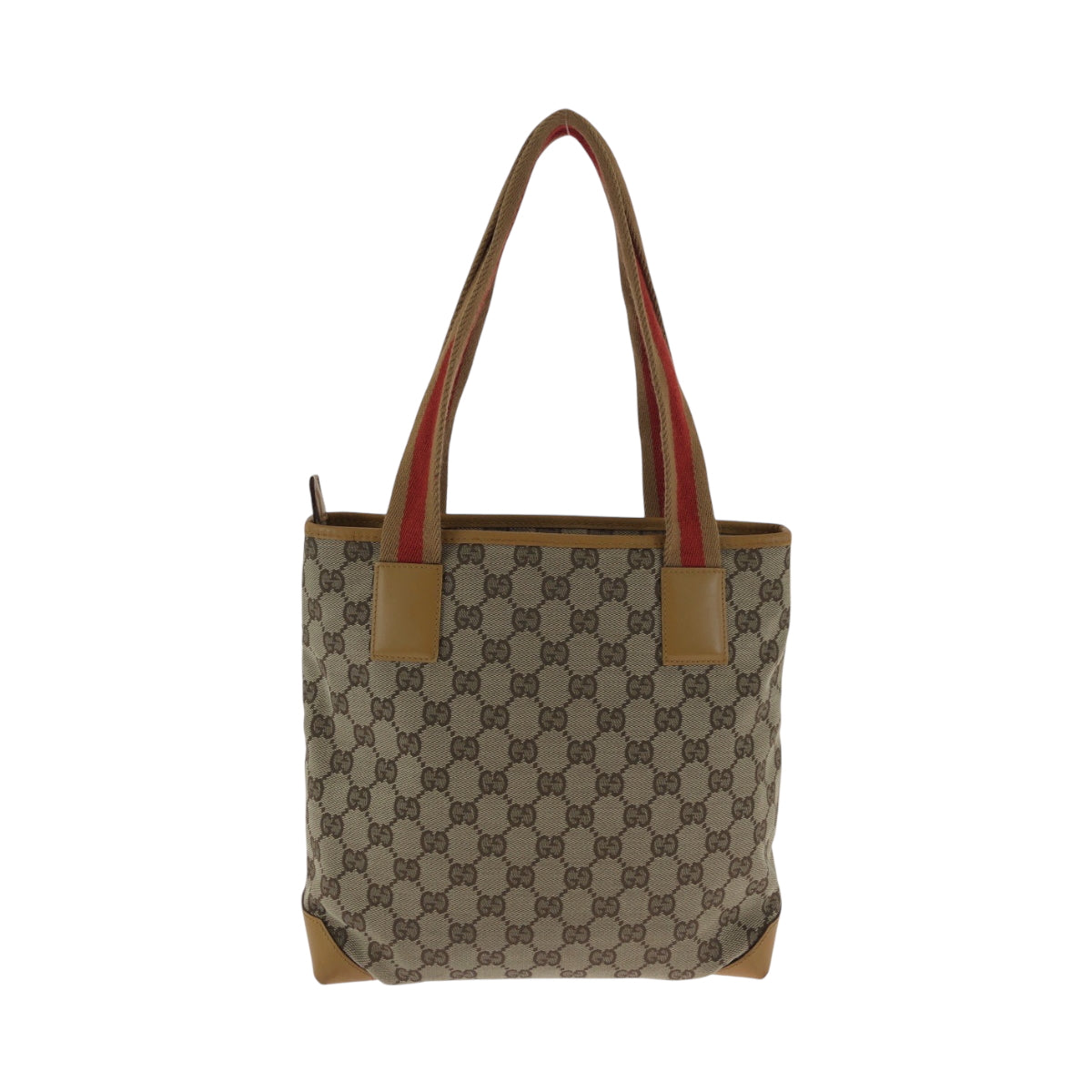 GUCCI Handbag 019 0402 GG canvas Beige Camel Orange SilverMetal Handbag Tote Bag Women