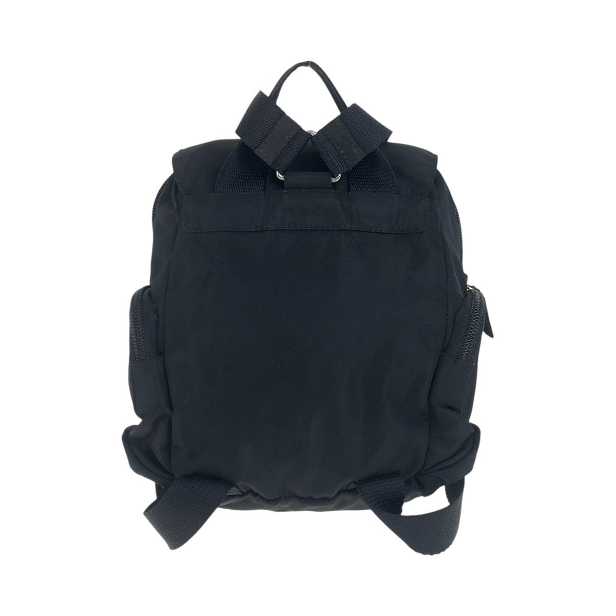 PRADA Backpack Nylon Black SilverMetal Backpacks & Daypacks Backpacks Test Triangle With logo Women
