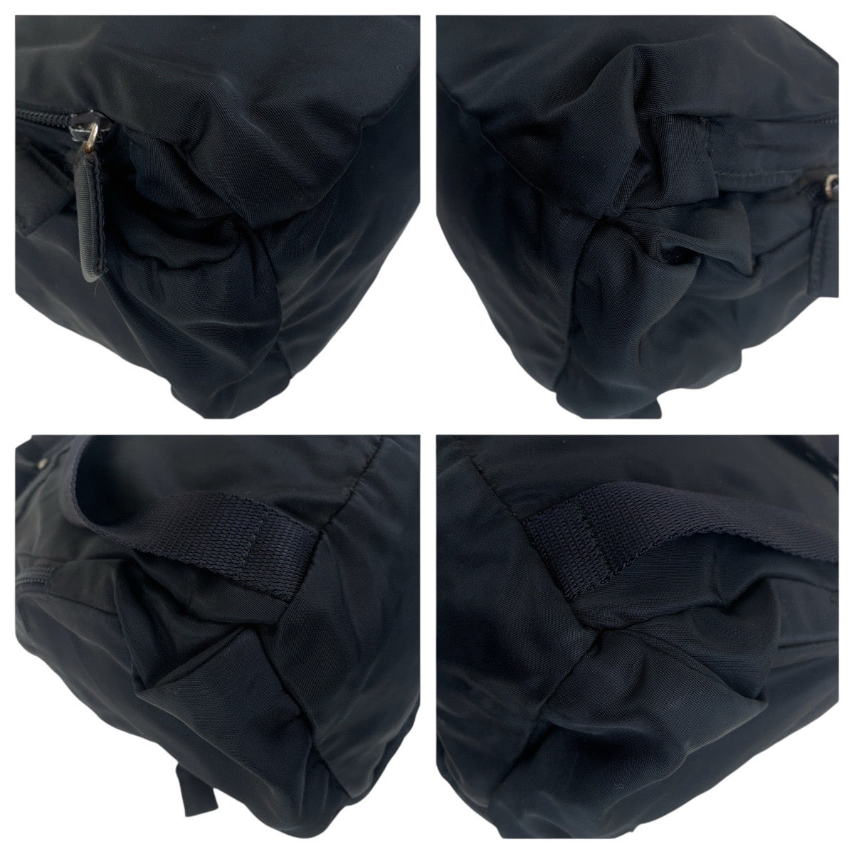 PRADA Backpack Nylon Black SilverMetal Backpacks & Daypacks Backpacks Test Triangle With logo Women