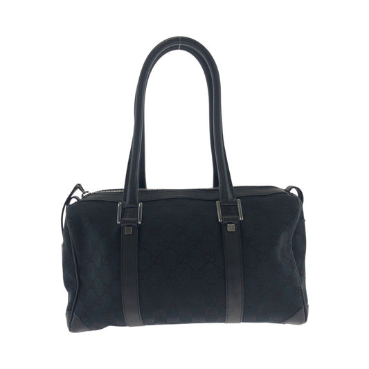 GUCCI Handbag 000 0851 GG canvas Black SilverMetal Handbags Mini Boston Duffel bag Women