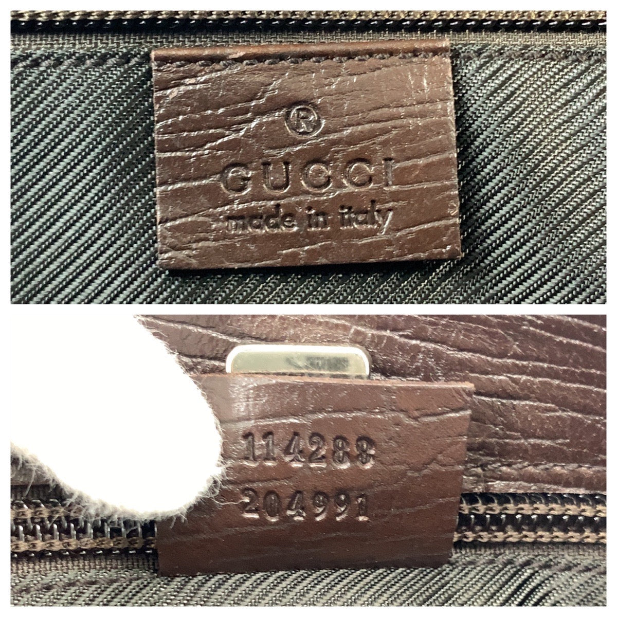 GUCCI Tote Bag 114288 GG Supreme canvas, leather Beige brown Tote Bag Shoulder Bag Women