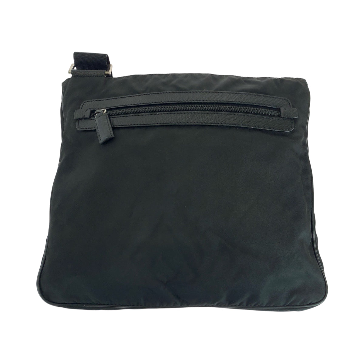 PRADA Shoulder Bag Nylon Black SilverMetal Shoulder Bag pochette Test Triangle With logo Women - Style 15