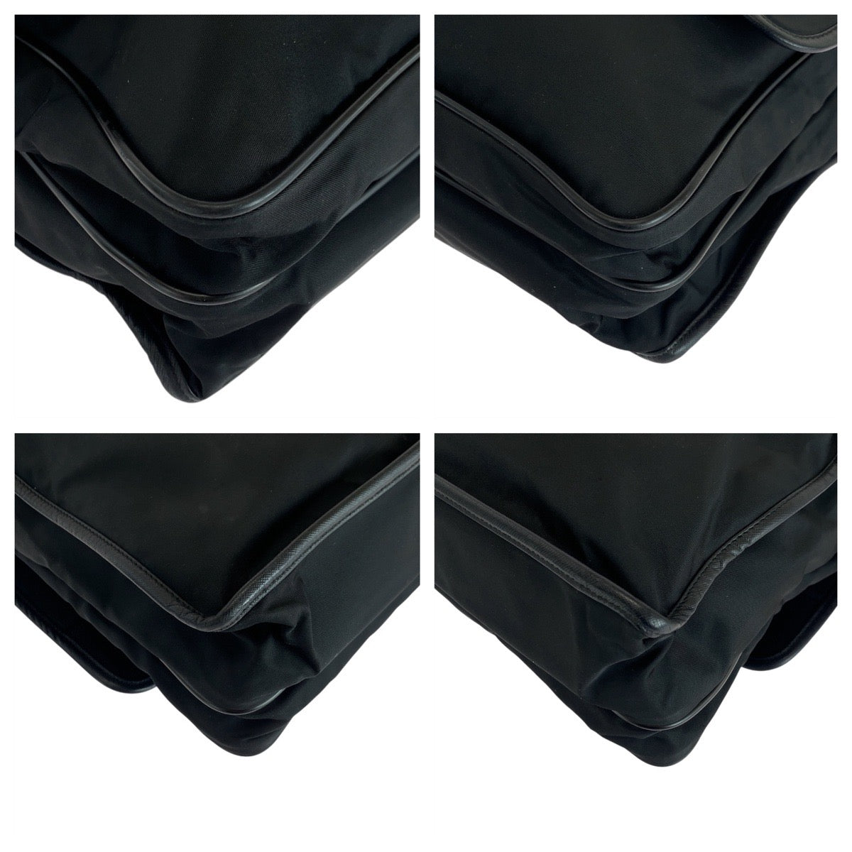 PRADA Shoulder Bag Nylon, Leather Black SilverMetal Shoulder Bag Messenger bag Test Triangle With logo mens - Style 2