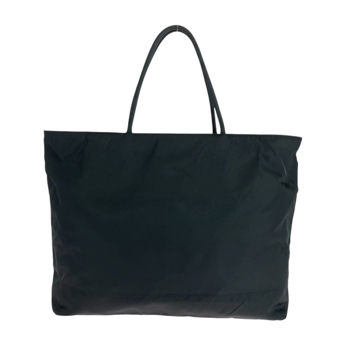 PRADA Tote Bag Nylon Black SilverMetal Tote Bag Shoulder Bag Test Triangle With logo Women - Style 8