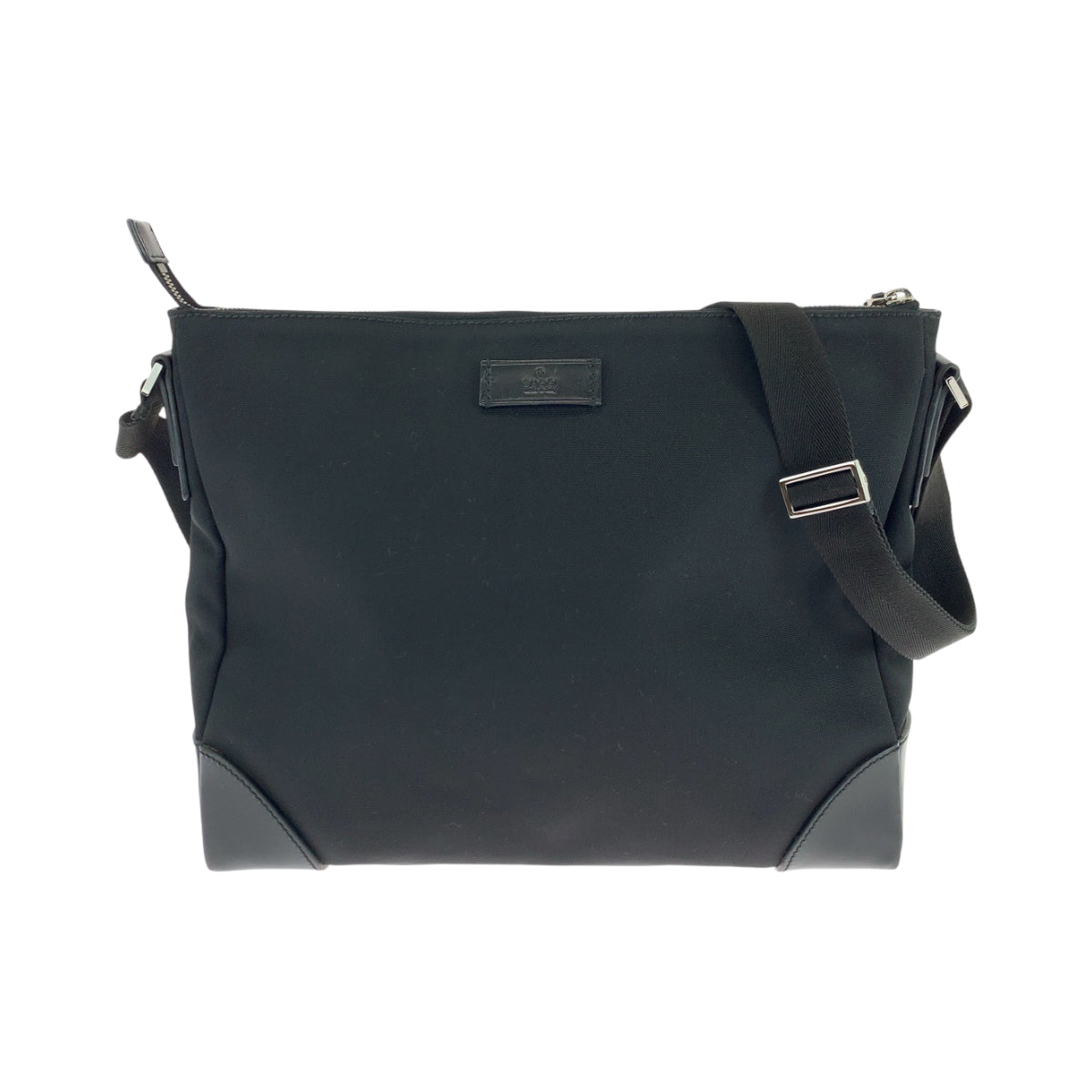 GUCCI Shoulder Bag 110054 Nylon Black SilverMetal Shoulder Bag Messenger bag Women