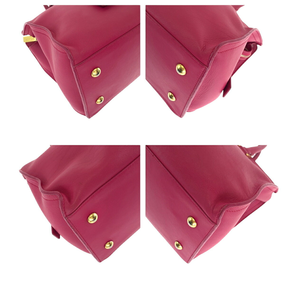 Saint Laurent Paris Petit Cabas Y Line Leather 2way Bag