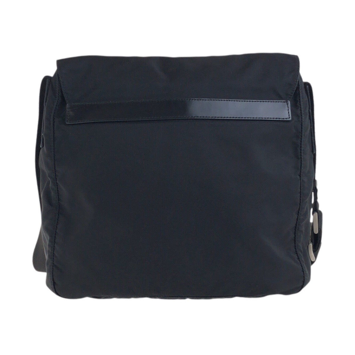 PRADA Shoulder Bag Nylon, Leather Black SilverMetal Shoulder Bag pochette Test Triangle With logo Women - Style 3