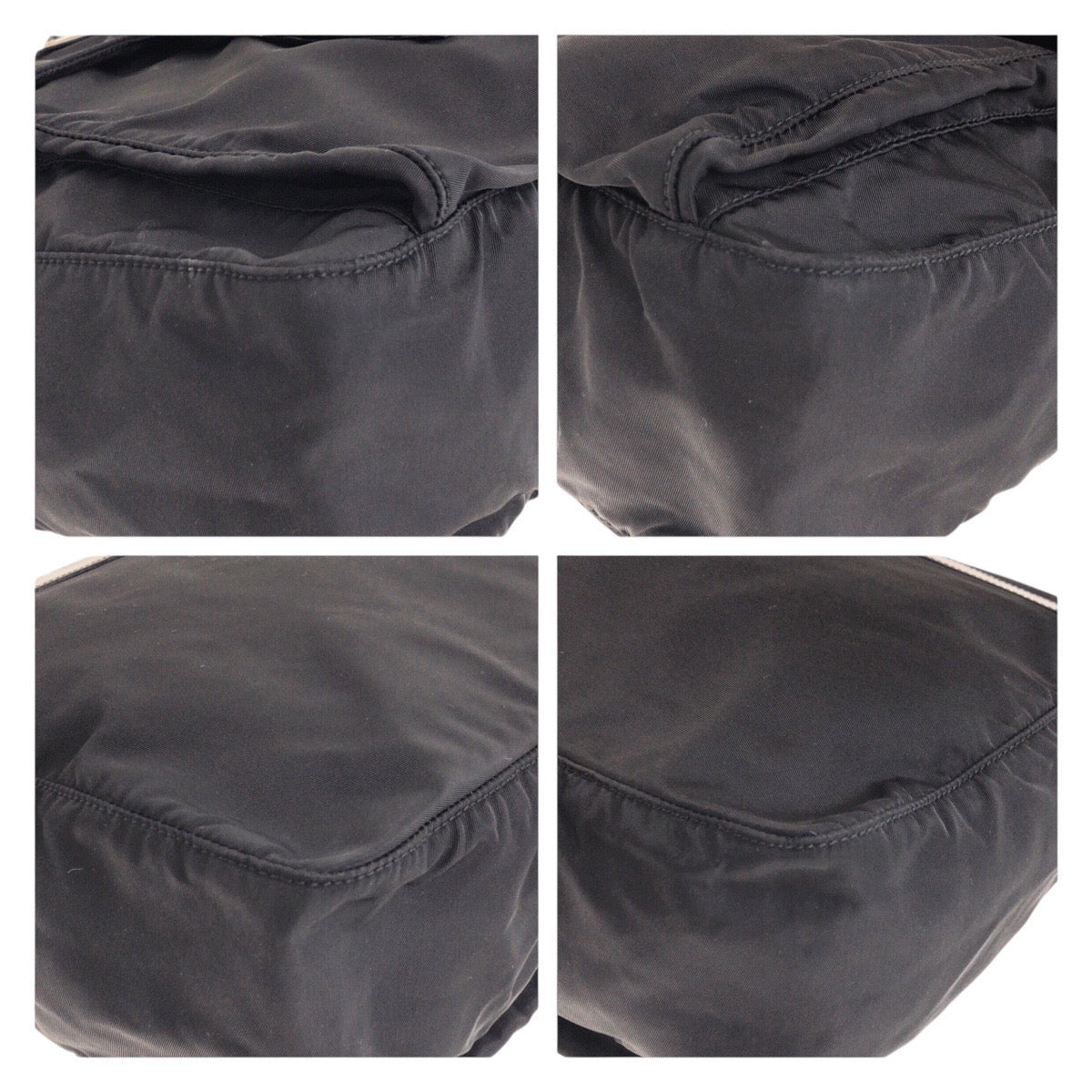 PRADA Shoulder Bag Nylon, Leather Black SilverMetal Shoulder Bag pochette Test Triangle With logo Women - Style 3