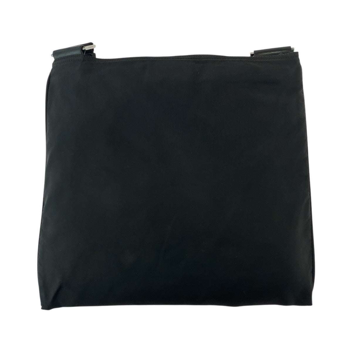 PRADA Shoulder Bag Nylon Black SilverMetal Test Triangle With logo Women - Style 4