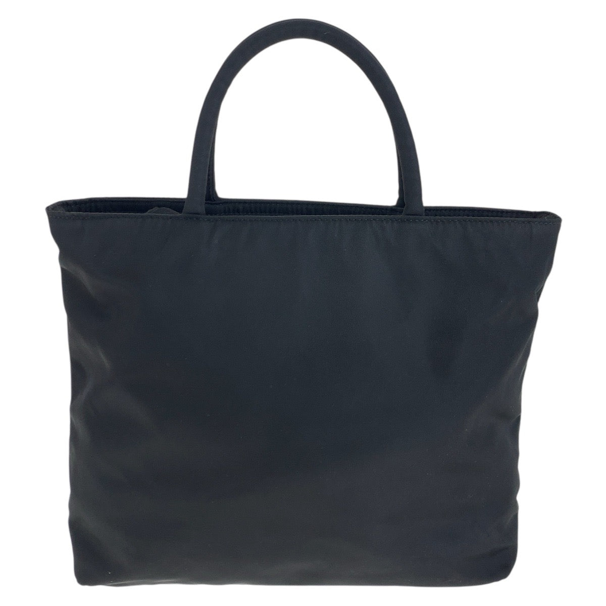 PRADA Tote Bag Nylon Black SilverMetal Tote Bag handbag Test Triangle With logo Women - Style 2