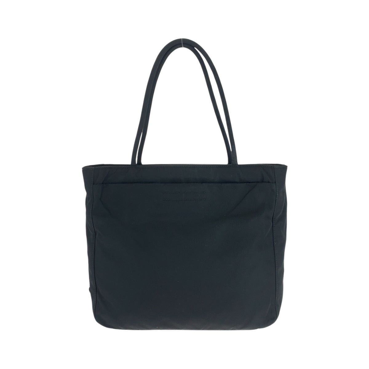 PRADA Handbag Nylon Black SilverMetal Handbag Shoulder Bag Test Triangle With logo Women