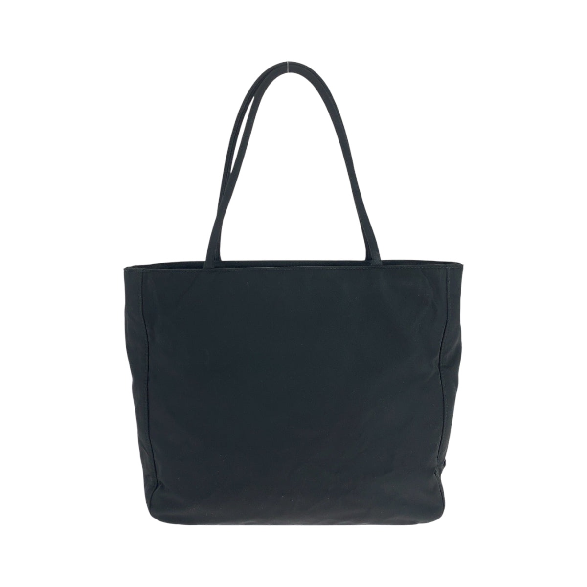 PRADA Handbag Nylon Black SilverMetal Handbag Shoulder Bag Test Triangle With logo Women