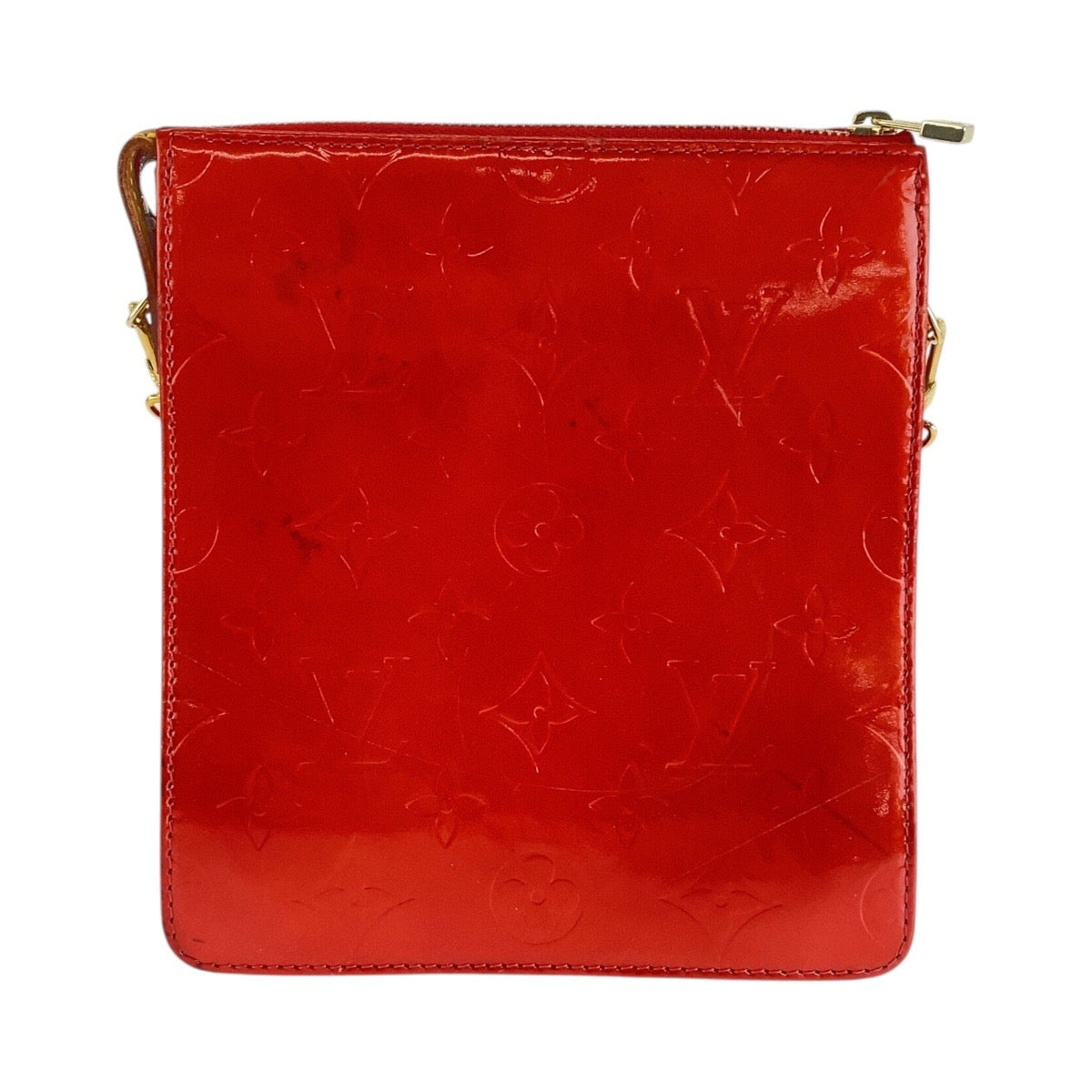LOUIS VUITTON Shoulder Bag enamel Rouge Gold Metal Shoulder Bag Monogram Vernis Motto Women