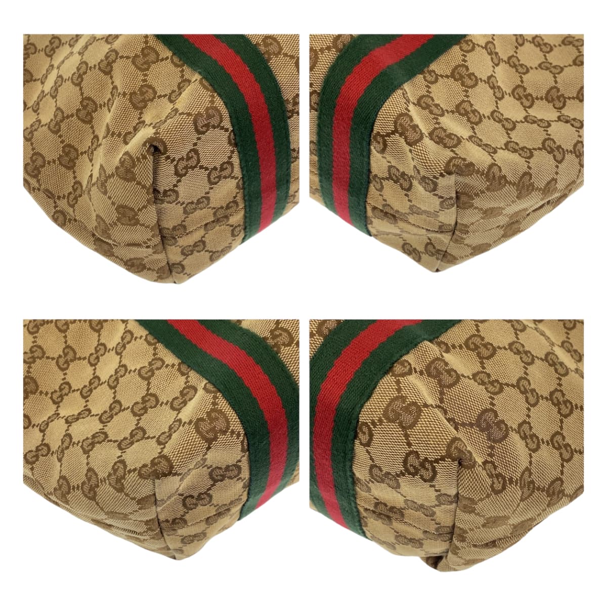GUCCI Tote Bag 137396 GG canvas Beige multicolor Tote Bag Shoulder Bag Sherry line Women