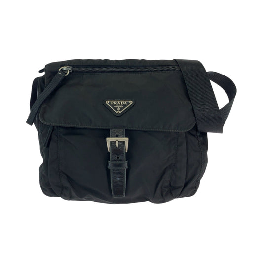 PRADA Shoulder Bag Nylon black Shoulder Bag Messenger bag Test Triangle With logo mens