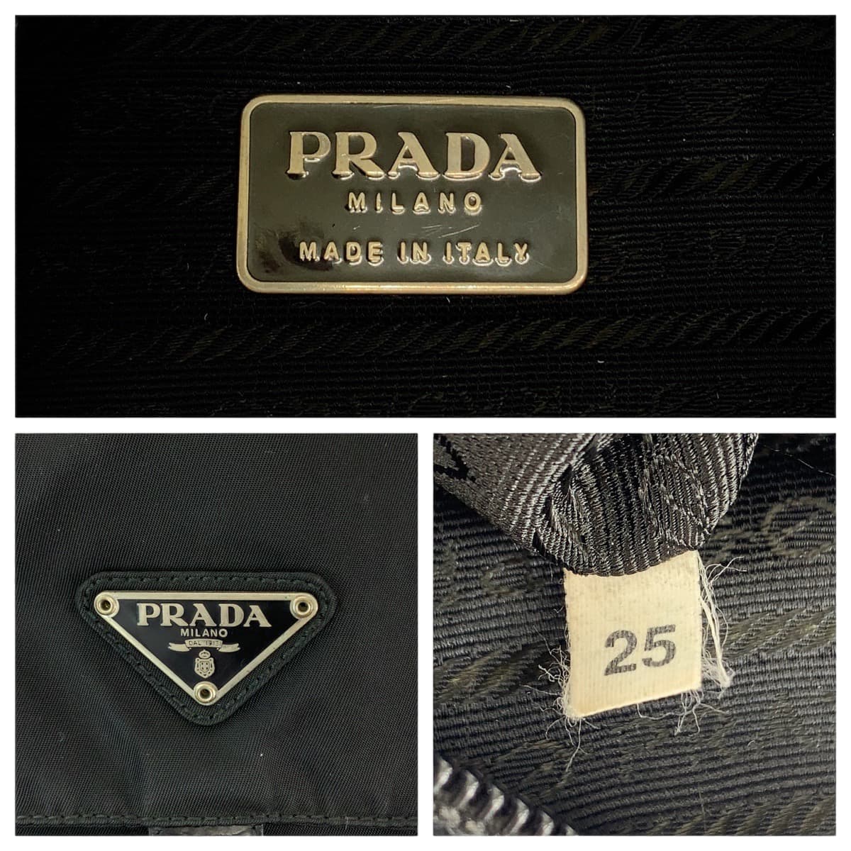 PRADA Shoulder Bag Nylon black Shoulder Bag Messenger bag Test Triangle With logo mens - Style 2