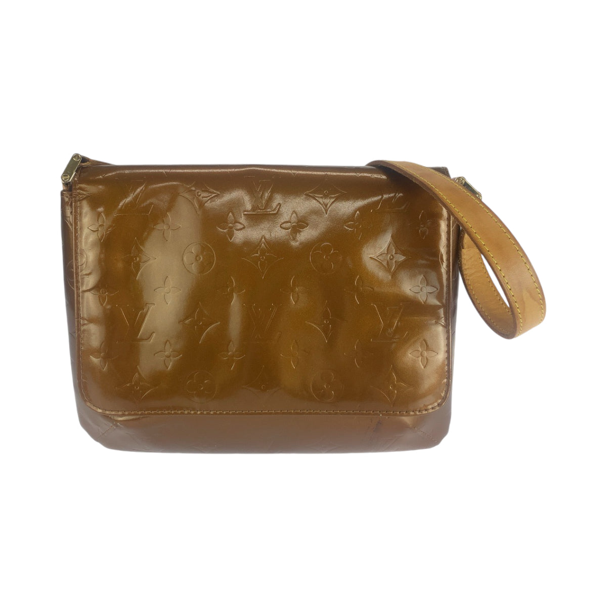 LOUIS VUITTON Shoulder Bag Patent leather bronze Shoulder Bag Shoulder Bag Vernis Thompson Street Women
