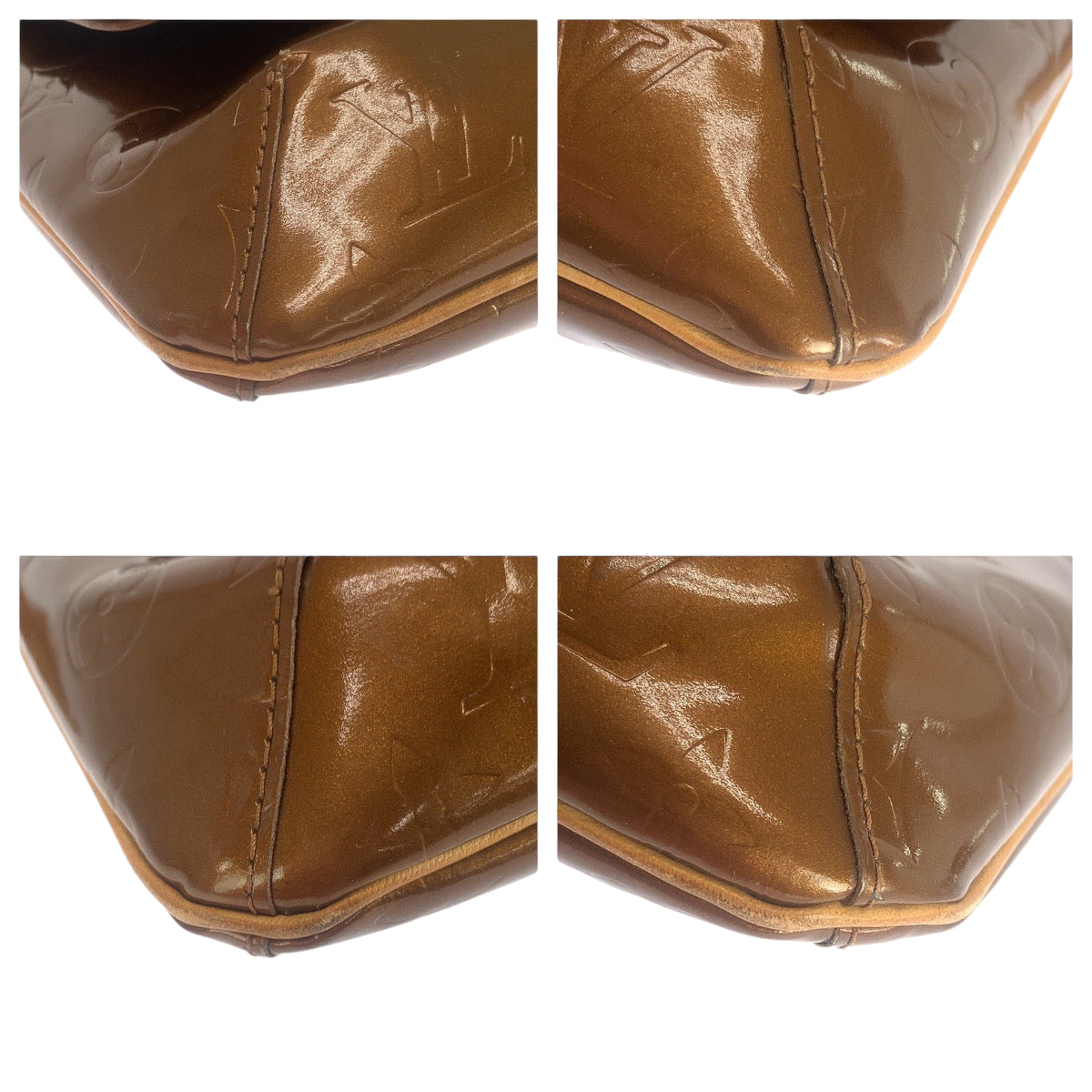 LOUIS VUITTON Shoulder Bag Patent leather bronze Shoulder Bag Shoulder Bag Vernis Thompson Street Women