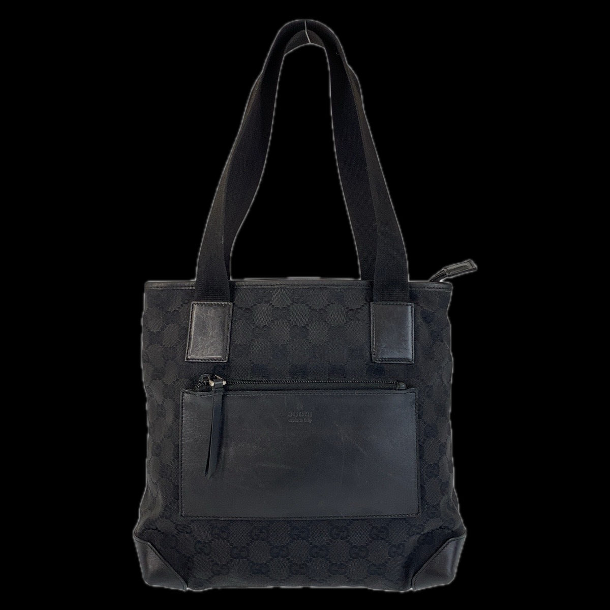 GUCCI Tote Bag 28893 GG canvas, leather black Tote Bag Shoulder Bag mens(Unisex)