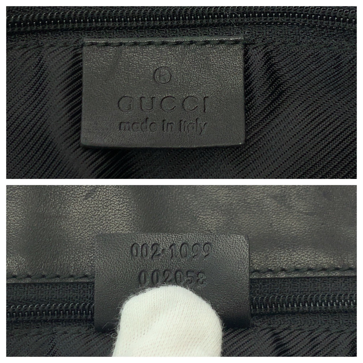 GUCCI Tote Bag 002 1099 GG canvas Black GoldMetal Tote Bag handbag Women