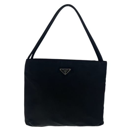 PRADA Tote Bag Nylon black Tote Bag Shoulder Bag Test Triangle With logo Women