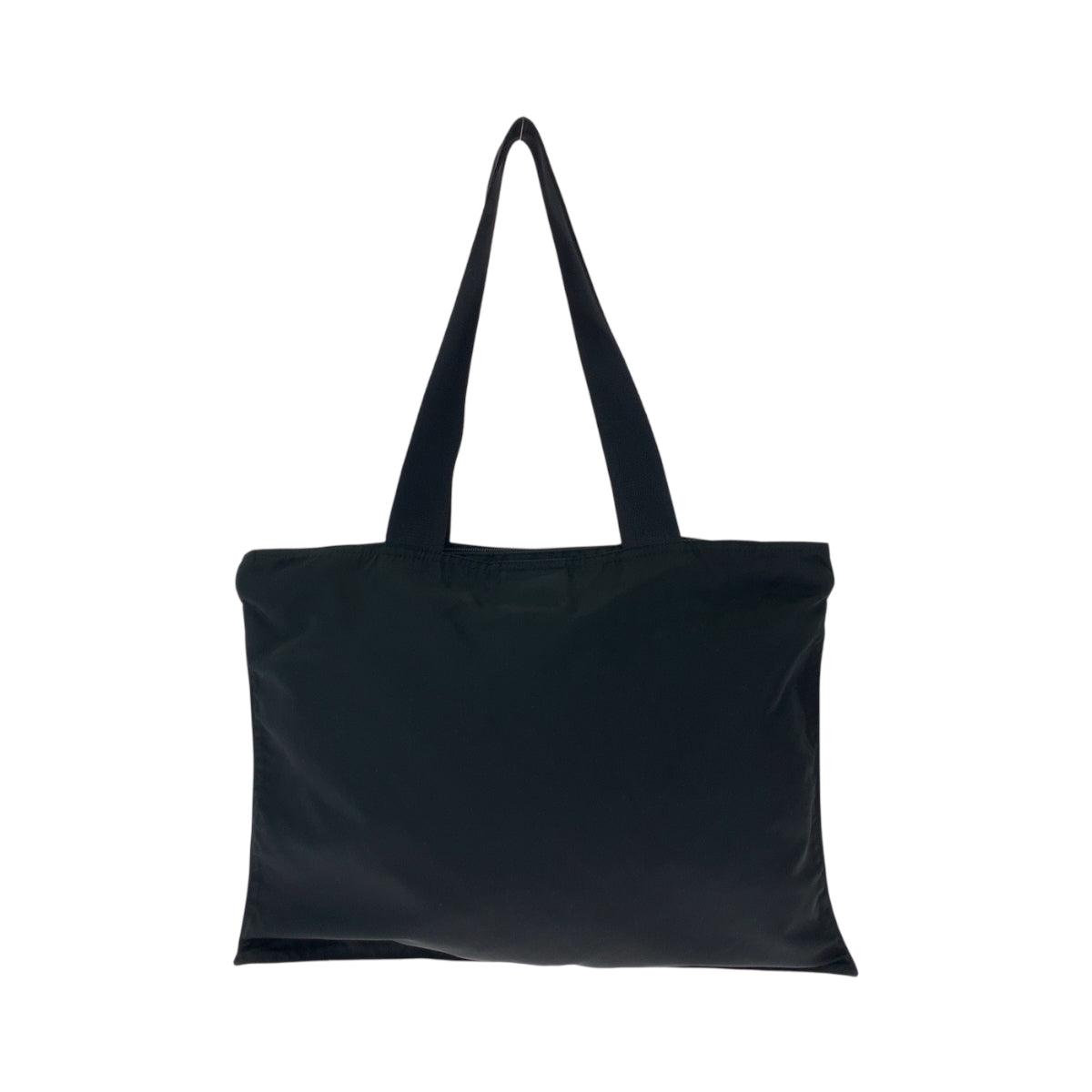 PRADA Tote Bag Nylon Black SilverMetal Tote Bag handbag Test Triangle With logo Women - Style 3
