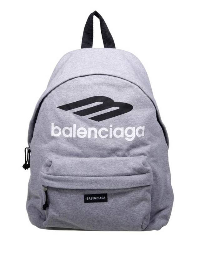 Luxury Balenciaga Trending 2026 Explorer Logo Backpack Grey