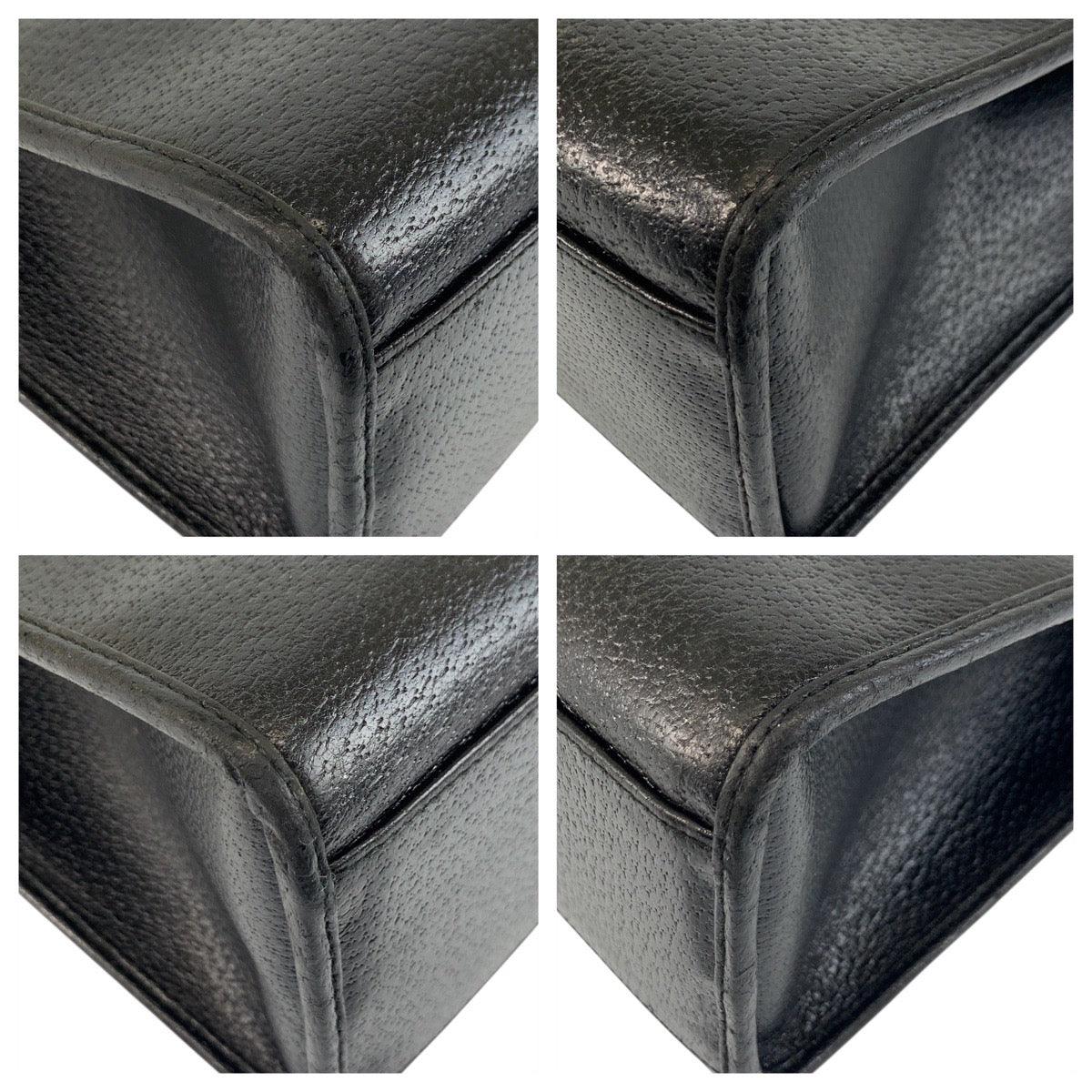 GUCCI Tote Bag 002 1074 leather Black SilverMetal Tote Bag Shoulder Bag Jackie Women