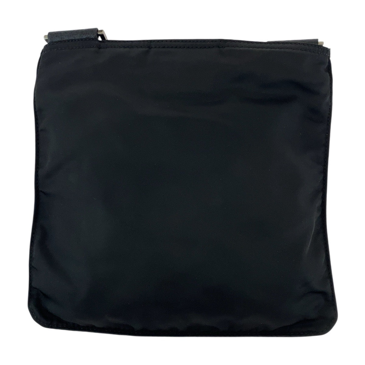 PRADA Shoulder Bag Nylon Black SilverMetal Shoulder Bag pochette Test Triangle With logo Women - Style 8