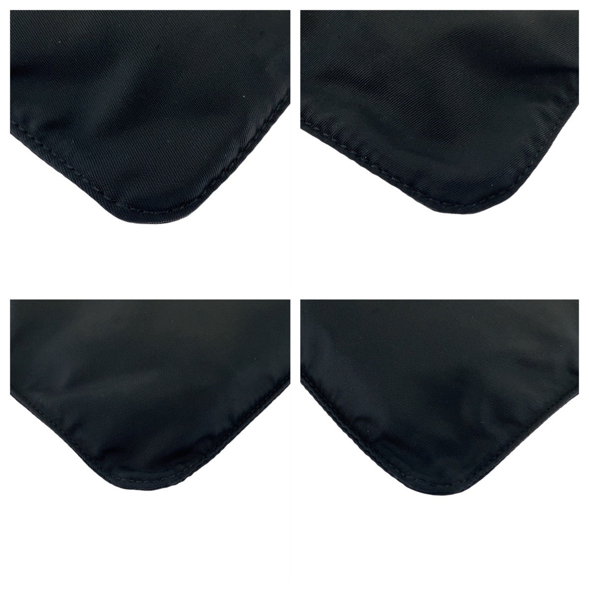 PRADA Shoulder Bag Nylon Black SilverMetal Shoulder Bag pochette Test Triangle With logo Women - Style 8