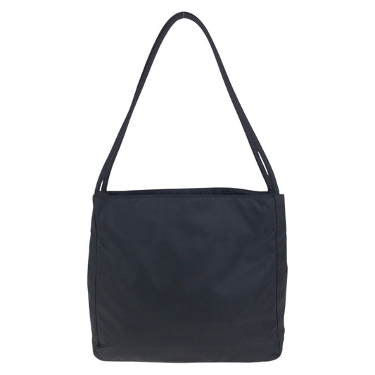 PRADA Tote Bag Nylon Black SilverMetal Tote Bag Shoulder Bag Test Triangle With logo Women