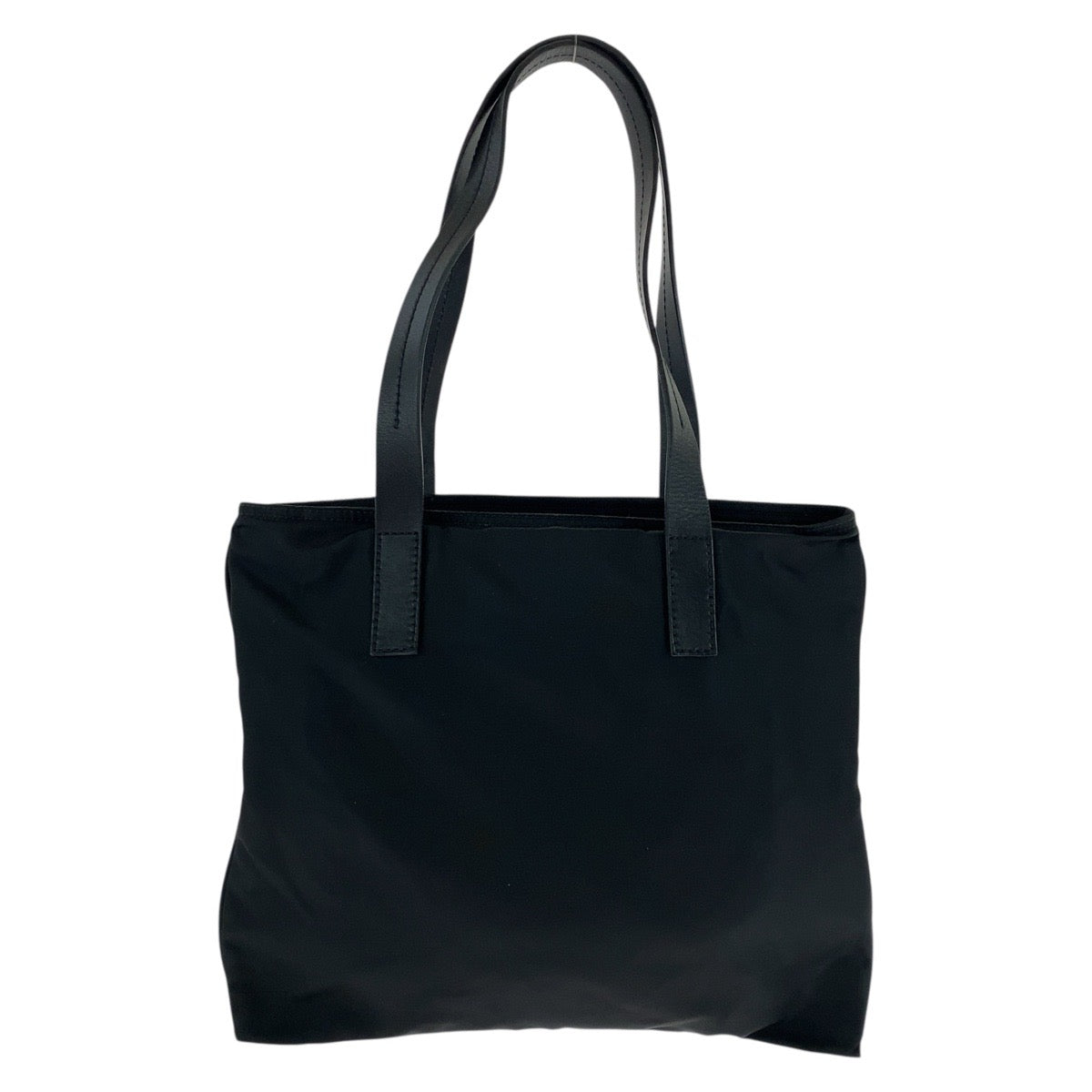 PRADA Tote Bag Nylon, Leather Black SilverMetal Tote Bag Shoulder Bag Test Triangle With logo Women - Style 3