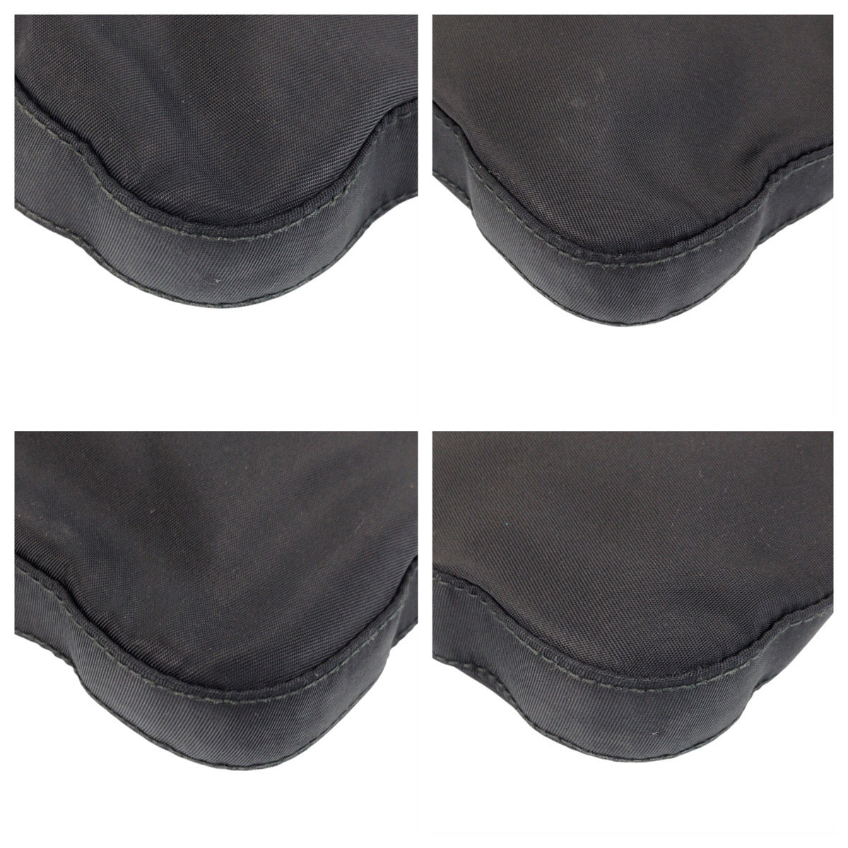 PRADA Shoulder Bag Nylon Black SilverMetal Crossbody Shoulder Bag Messenger Bag Test Triangle With logo Women