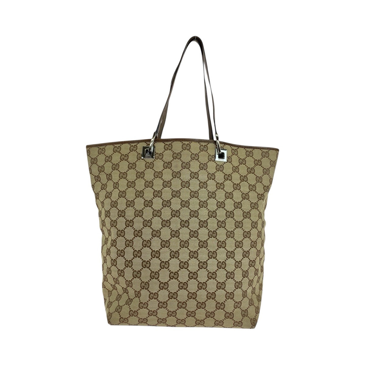GUCCI Tote Bag 31243 GG canvas, leather Beige brown Tote Bag Shoulder Bag Women