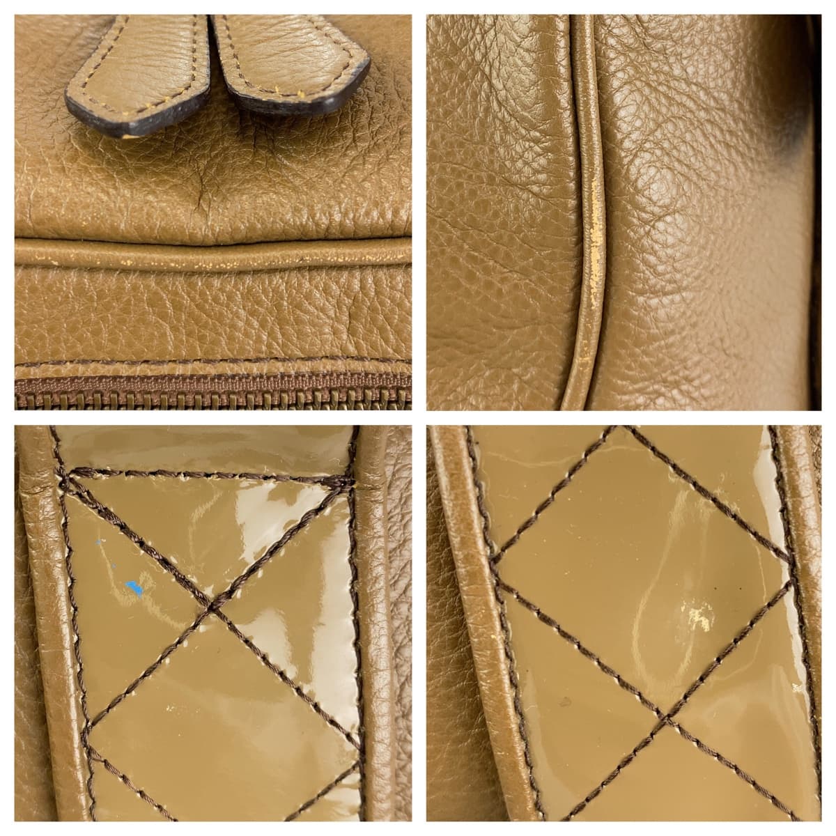 Burberry Medium Check Leather 2way Bag