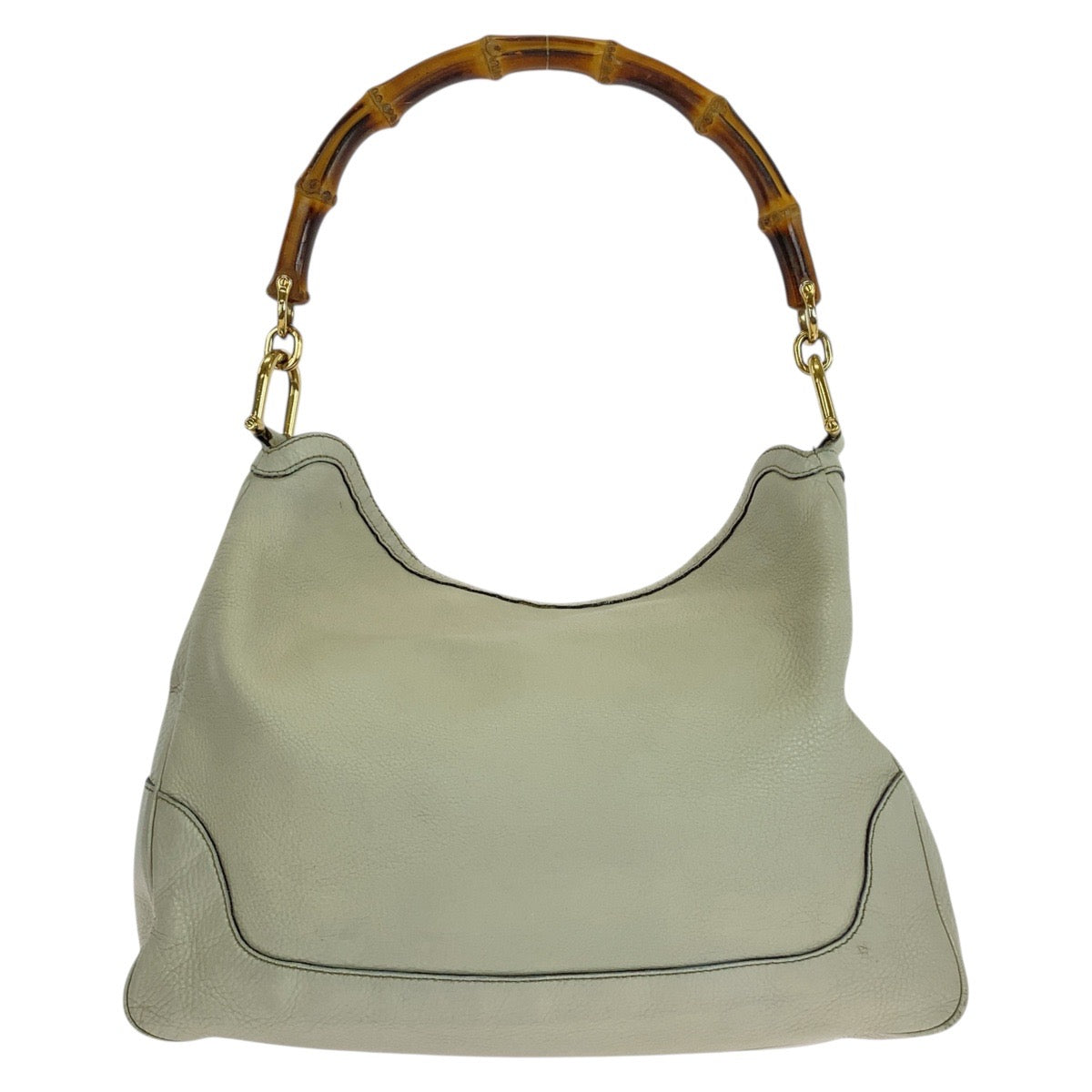 GUCCI Shoulder Bag 282315 leather Ivory Gold Metal Shoulder Bag Handbag Bamboo Women
