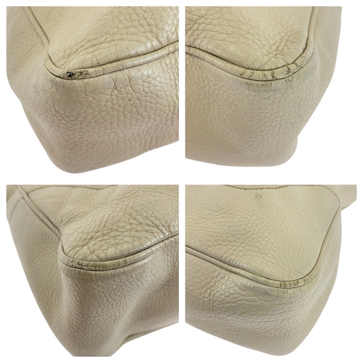 GUCCI Shoulder Bag 282315 leather Ivory Gold Metal Shoulder Bag Handbag Bamboo Women