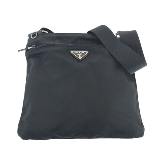 PRADA Shoulder Bag BT7372 Nylon black Shoulder Bag Sacoche Test Triangle With logo Women