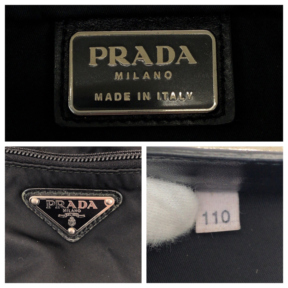 PRADA Shoulder Bag BT7372 Nylon black Shoulder Bag Sacoche Test Triangle With logo Women