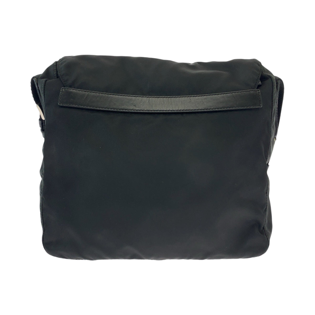 PRADA Shoulder Bag BT8994 Nylon Black SilverMetal Shoulder Bag pochette Test Triangle With logo mens(Unisex)