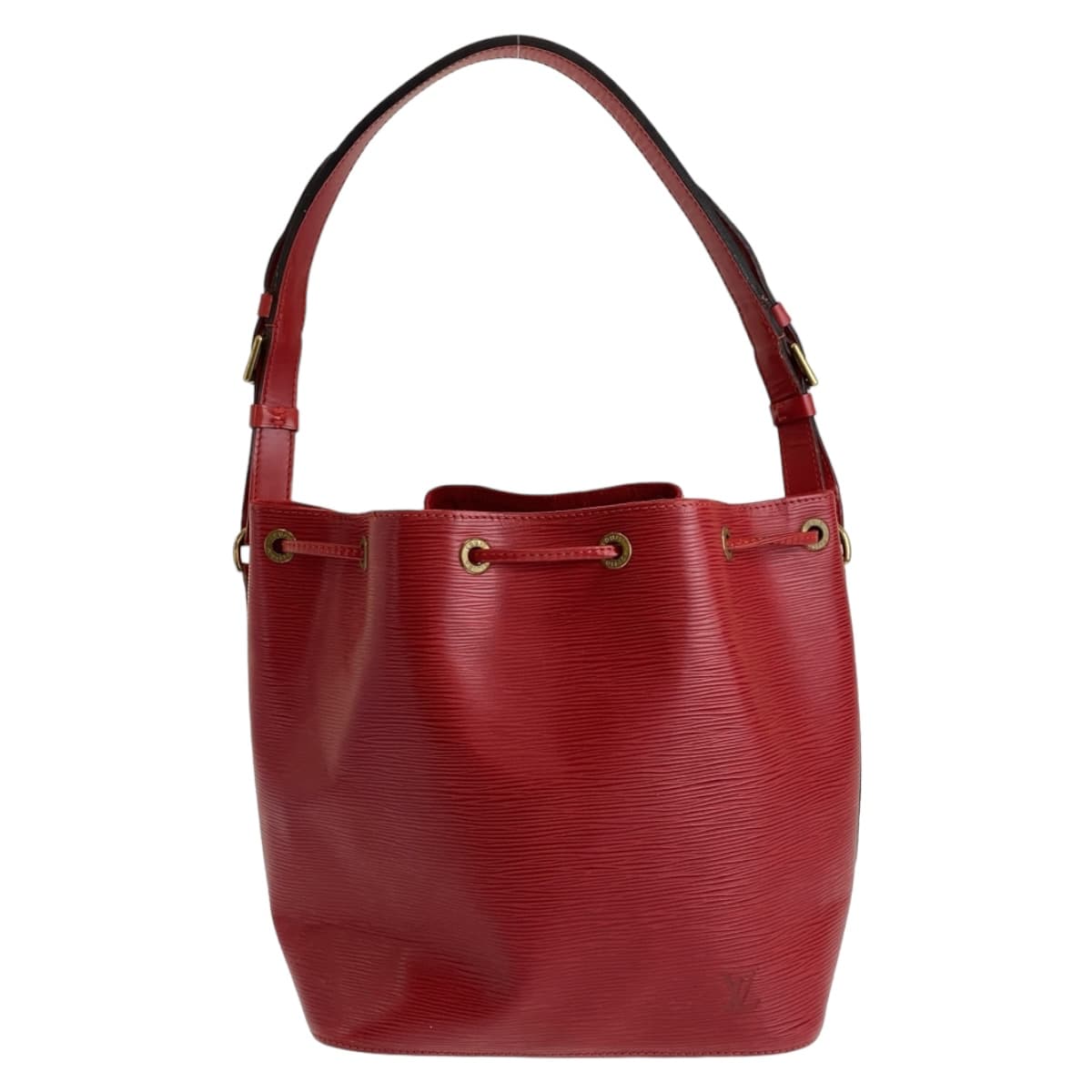 LOUIS VUITTON Shoulder Bag Epi Leather Red Gold Metal Drawstring bag Shoulder Bag Epi Petit Noe Women