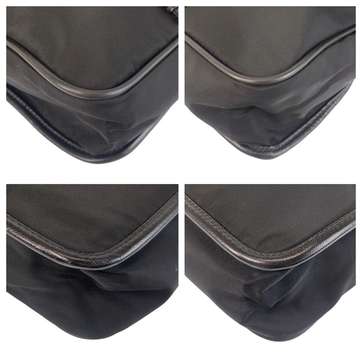 PRADA Shoulder Bag Nylon Black SilverMetal Shoulder Bag Messenger bag Test Triangle With logo Women(Unisex)