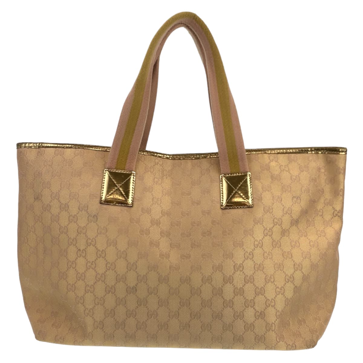 GUCCI Tote Bag 267474 001013 GG canvas Beige gold Tote Bag Shoulder Bag Women